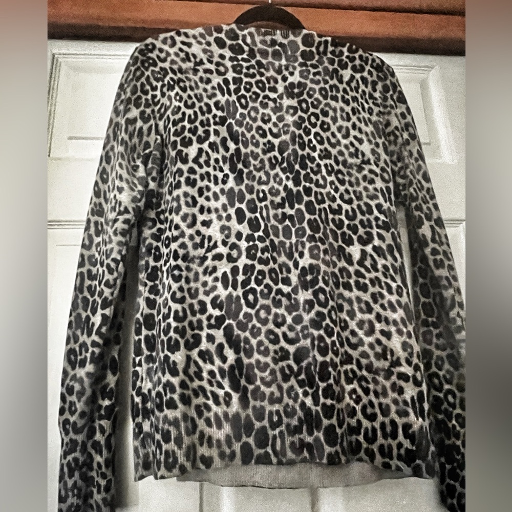 Express Leopard Print Pullover, V-Neck Sweater - image 6